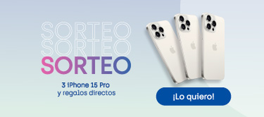 Sorteo de 3 iphone por pedidos iguales o superiores a 25€ en farmacias de confianza adheridas a la promoción